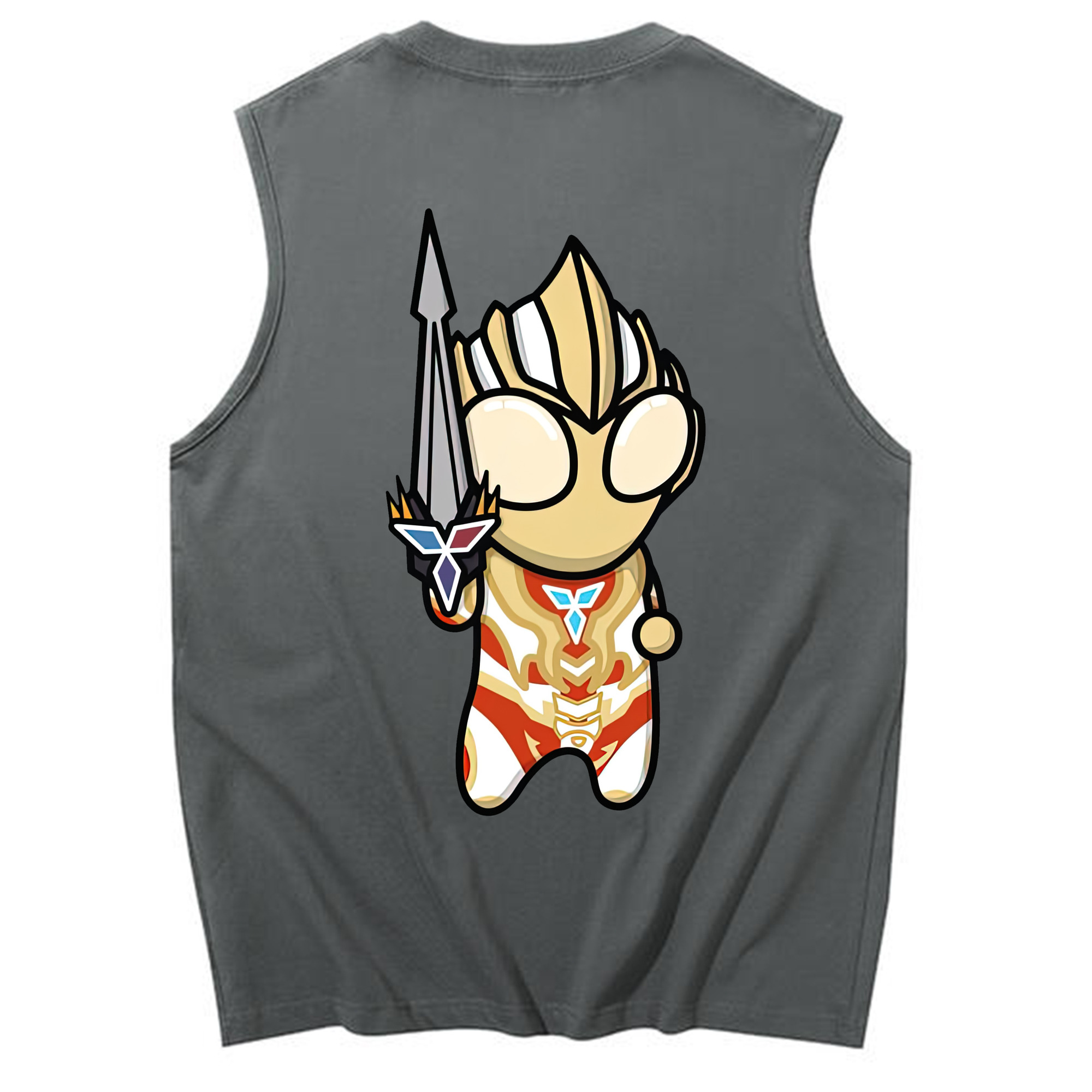 （画像用） ウルトラマン Ultraman コットン100％タンクトップ（背面プリント）